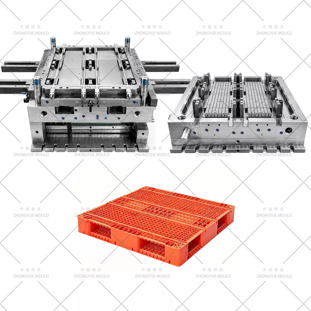 Stampo per pallet in plastica a doppia faccia
