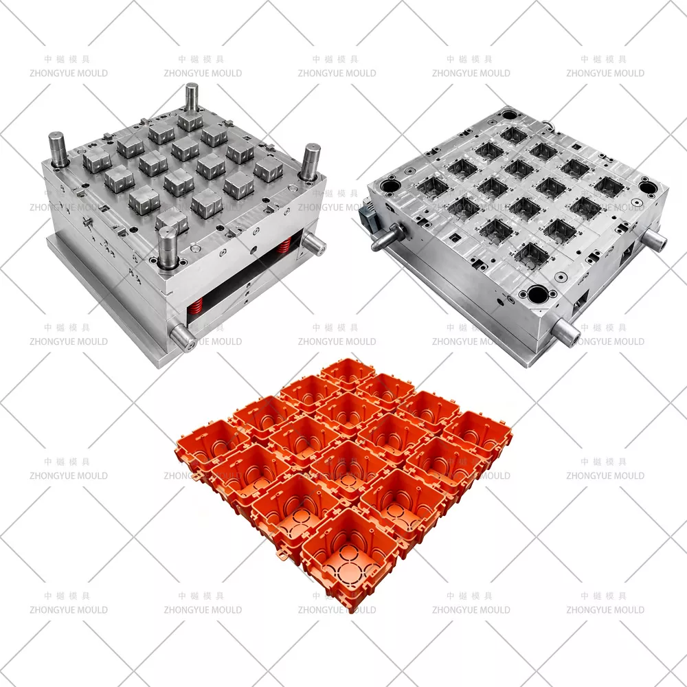 Stampo per scatola elettrica in plastica