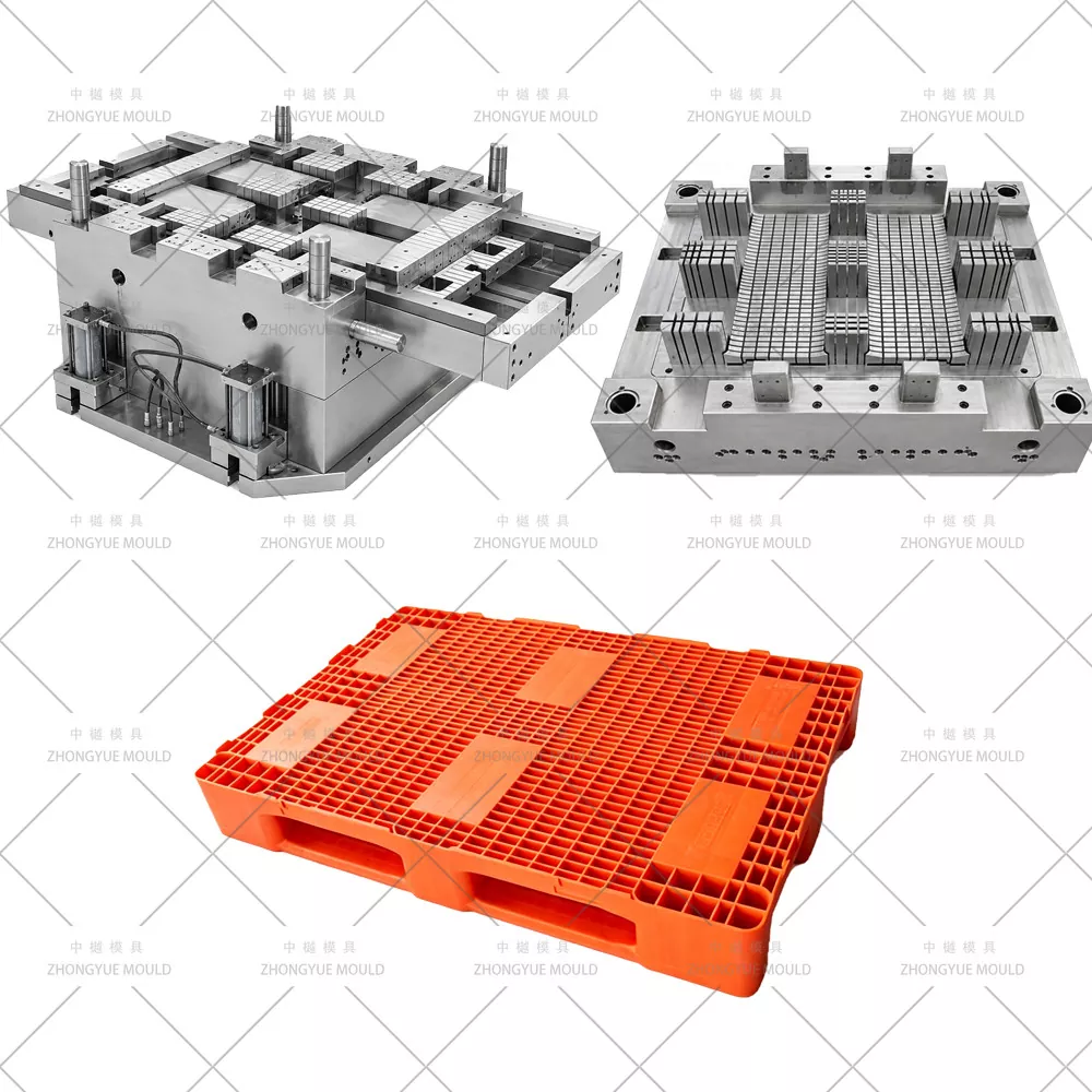 Stampo per pallet in plastica a quattro vie