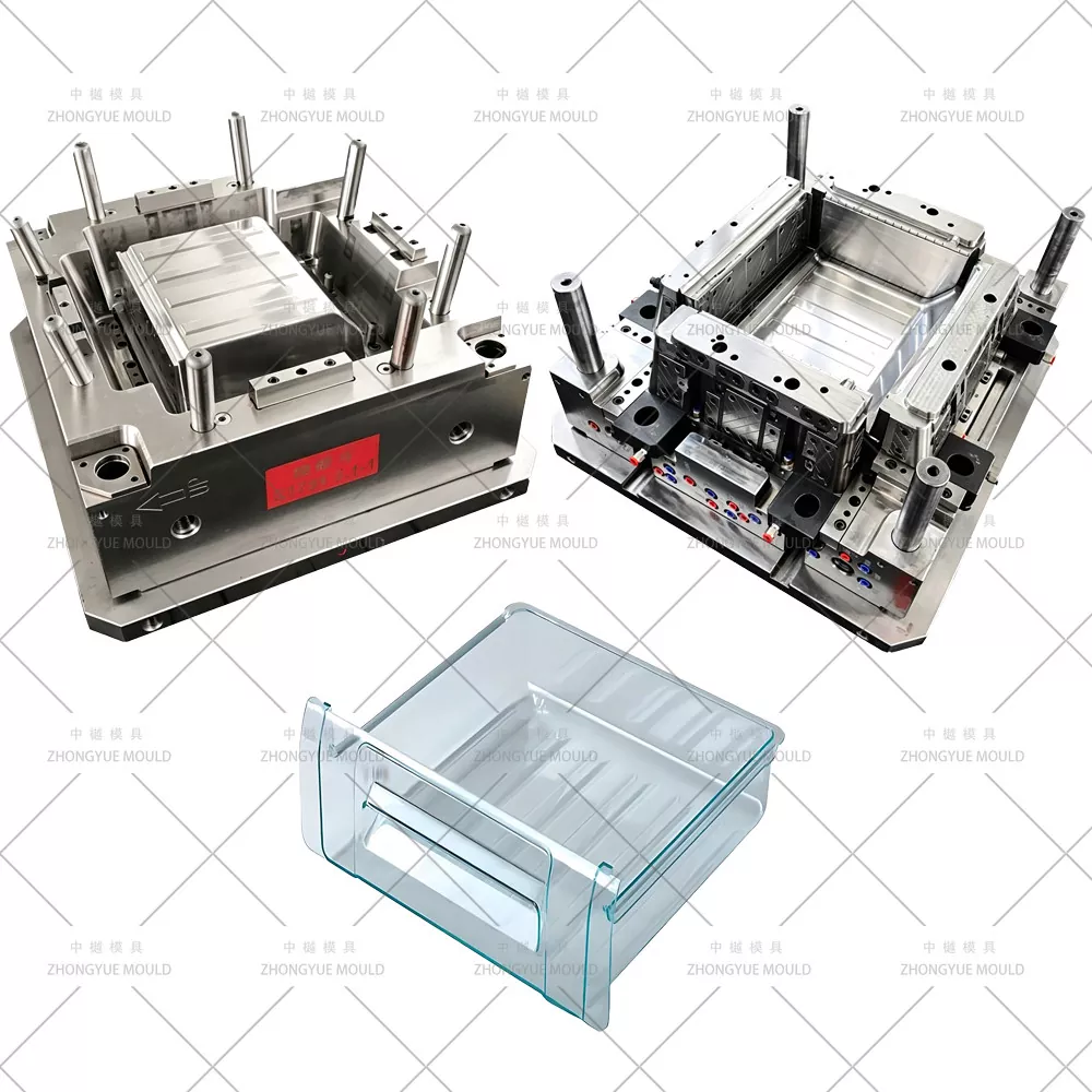 Stampo per cassetto frigorifero in plastica