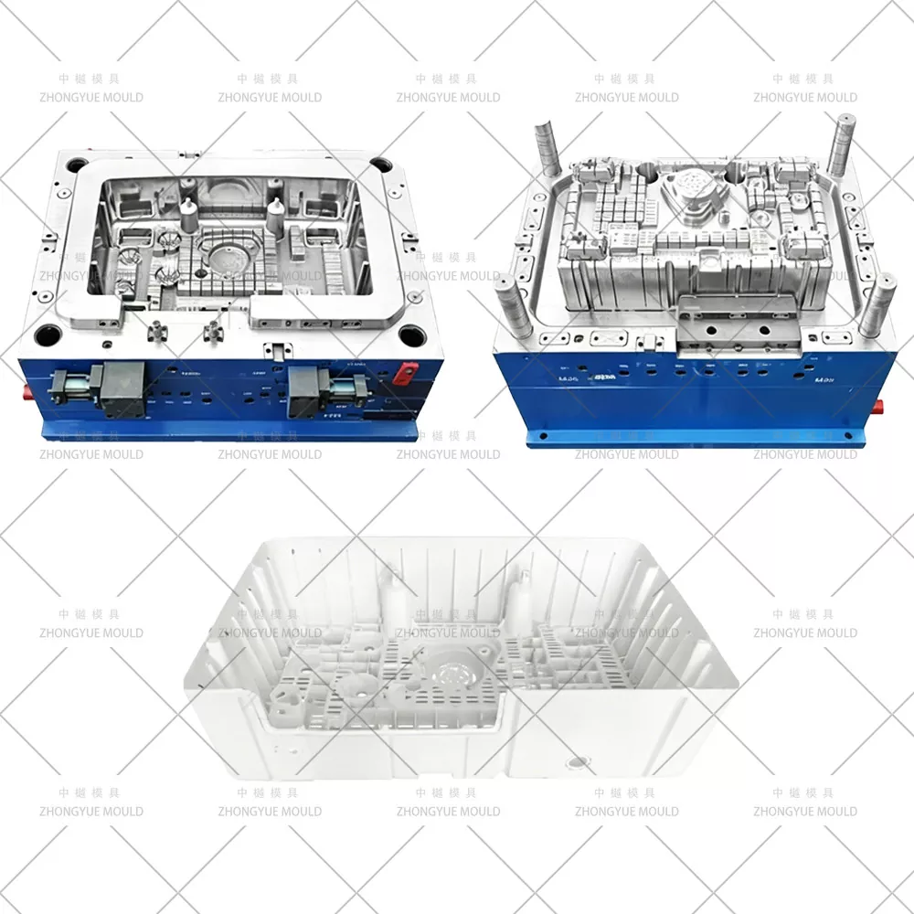 Stampo base per lavatrice in plastica